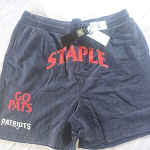 NFL Staple New England Patriots Distressed Shorts-3XL(JJ)